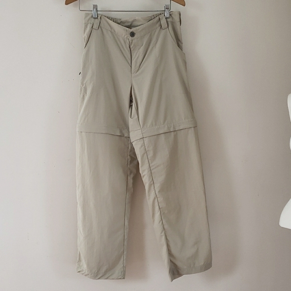 White Sierra Women Convertible Hiking Pants, Stone Color, Size M - Picture 3 of 13